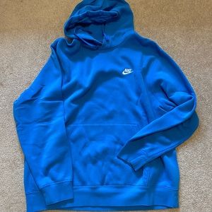 nike men’s sportswear club fleece hoodie - blue
